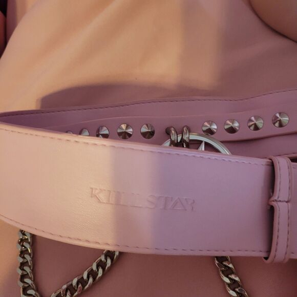 Killstar Pink Chain Belt Size Women's L-XXL Goth Y2K Kawaii Gyaru Gal Style Emo - Picture 3 of 13